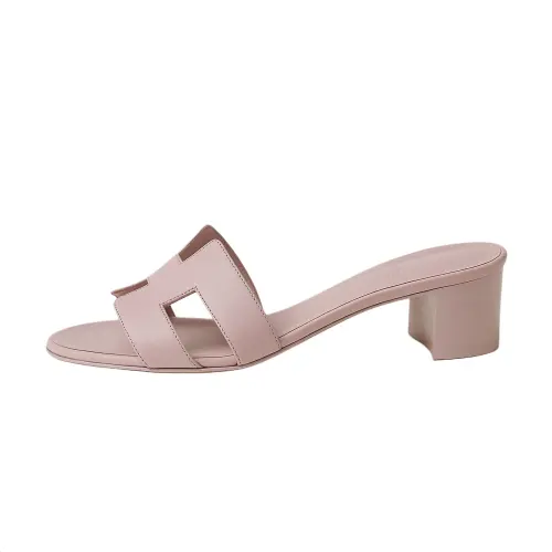 HERMES Oasis Slide Slippers 5cm Women's Pink