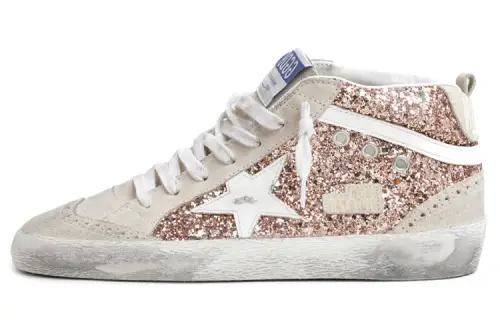 Golden Goose Mid Star Glitter Sneakers