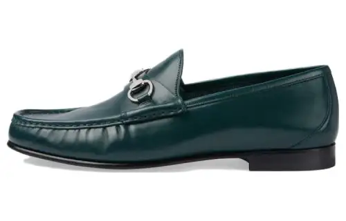 GUCCI Horsebit 1953 Loafers Men's Green
