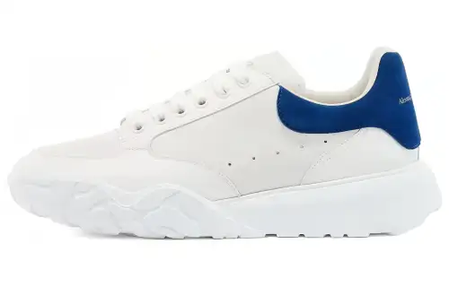 Alexander McQueen Oversized Court White Blue
