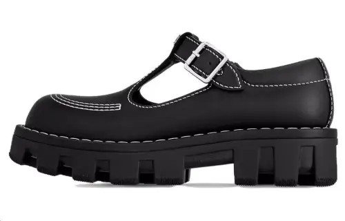 LOUIS VUITTON Checker Leather Casual Shoes Men's Black