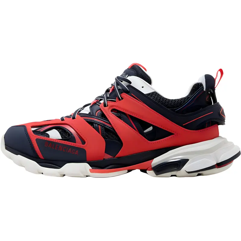 Balenciaga Track Led Red Dark Grey