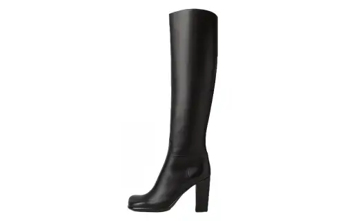 Bottega Veneta Storm Fashion Knee High Boots 9cm Women's Black