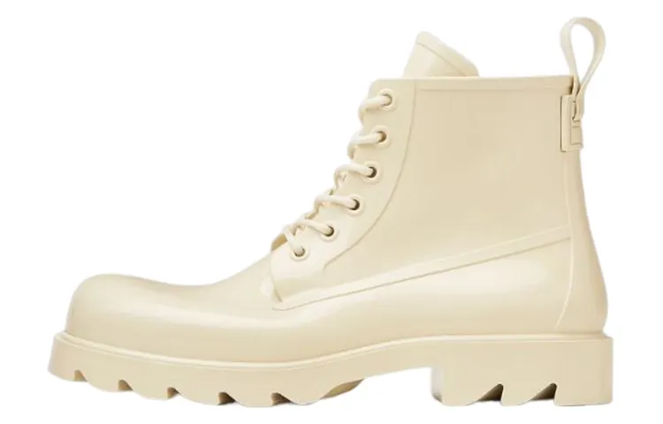 Bottega Veneta Stride Lace Up Ankle Boot Beige Women's