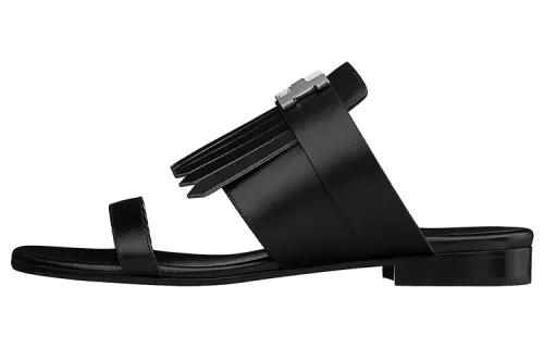 HERMES Coralia Slide Slippers Women's Black