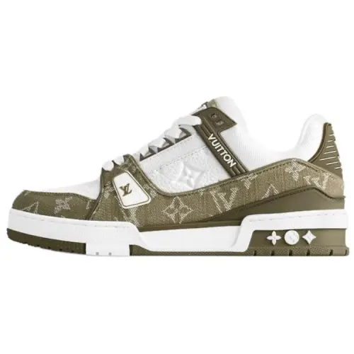 LOUIS VUITTON Trainer Low top Skateboard Shoes Women's Green