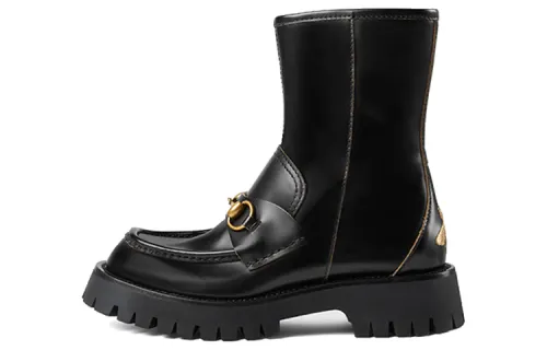 GUCCI Horsebit-embellished Ankle Boots