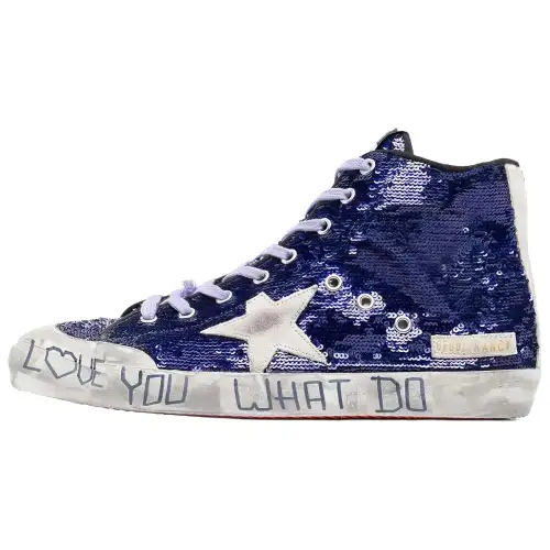 Golden Goose High top Skateboard Shoes Women's Purple