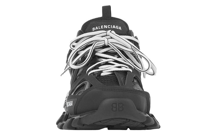 Мужские сабо Balenciaga Track (черные) — фото 3