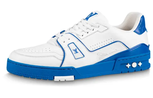 LOUIS VUITTON Lv Trainer Sneakers 'White Blue Red'