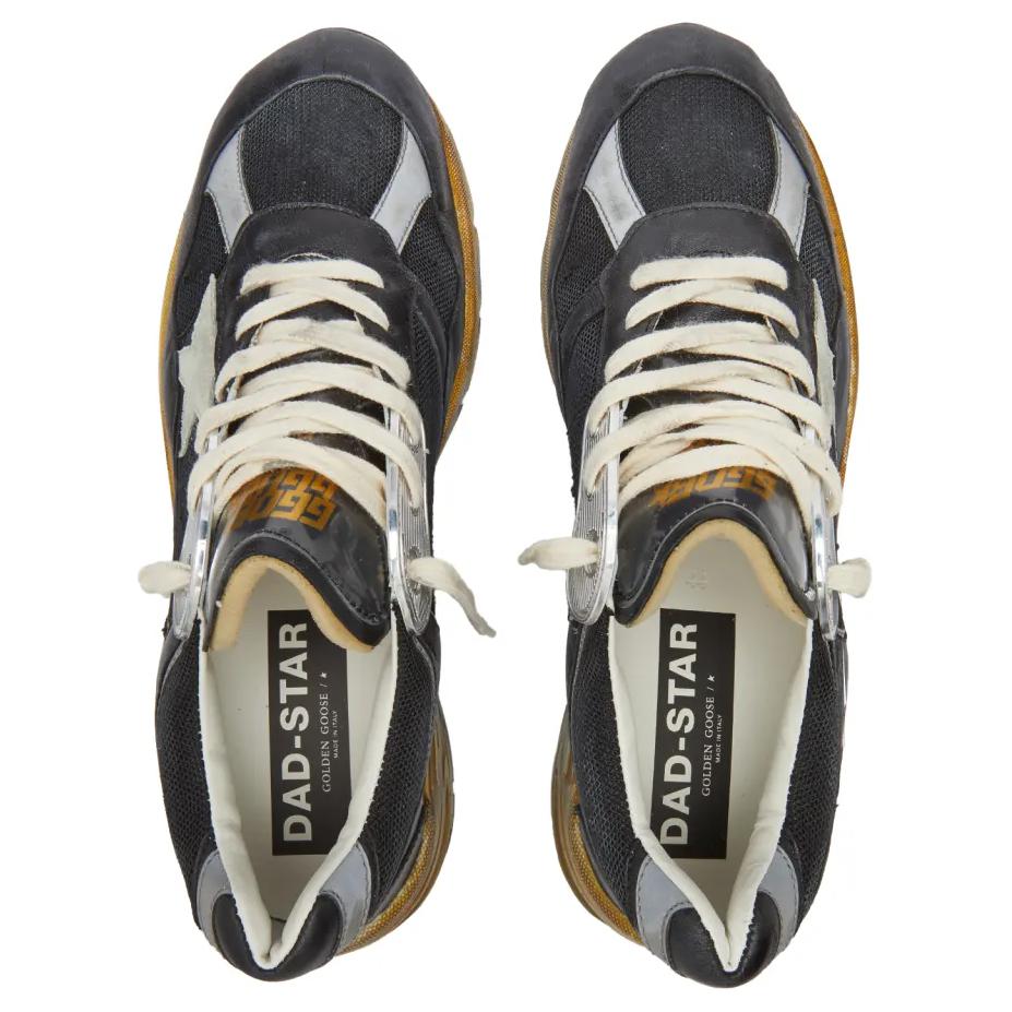 Мужские кроссовки Golden Goose Dad-Star (черные) — фото 4