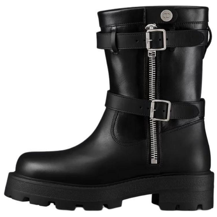 DIOR D Major Calfskin Ankle Boots 4.5cm Women's Black