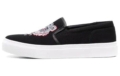 KENZO Low top Stylish Skateboarding Shoes Women's Black