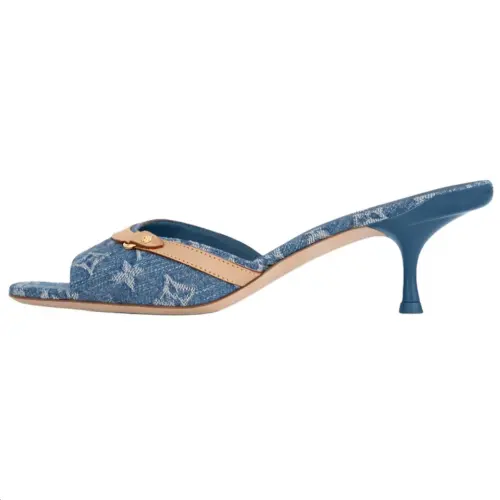 LOUIS VUITTON 6AM Quiet Slide Slippers Women's Blue