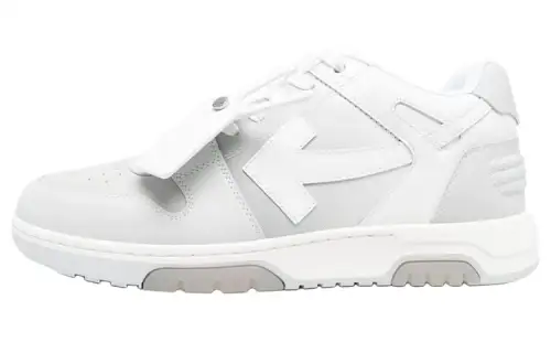 OFF WHITE Out Of Office Ooo Low Tops White Gray