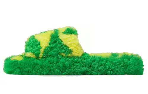 Bottega Veneta Teddy Sandal Green Yellow Women's