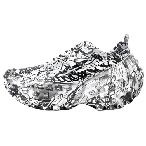 Balenciaga Bouncer Graffiti Printed Sneakers