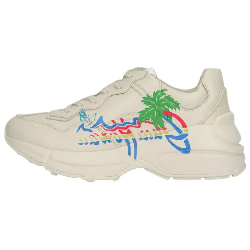 GUCCI Hawaii Rhyton Beige Multi Women's