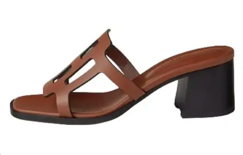 HERMES Izzy Slide Slippers Women's Brown