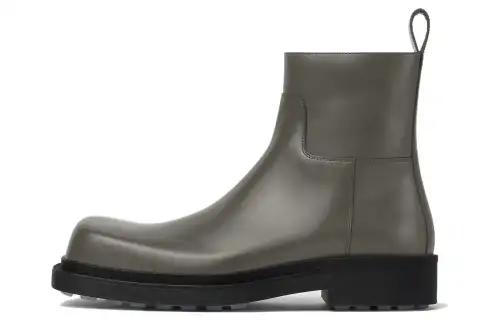 Bottega Veneta Ben Ankle Length Combat Boots 4cm Men's Gray