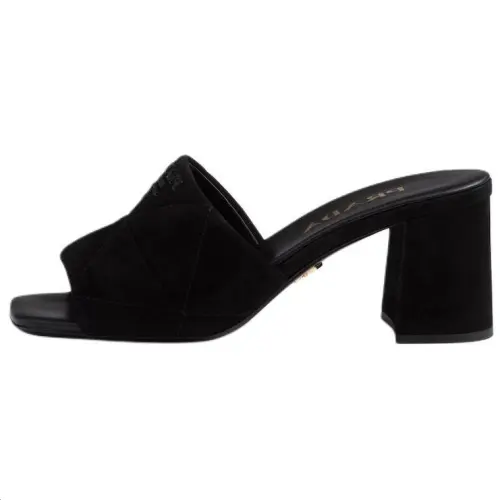 PRADA Slide Slippers 6.5cm Women's Black