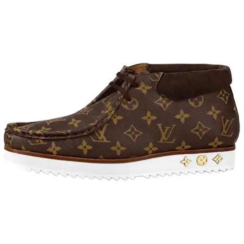 LOUIS VUITTON Mods Ankle Boots 'Brown Monogram'