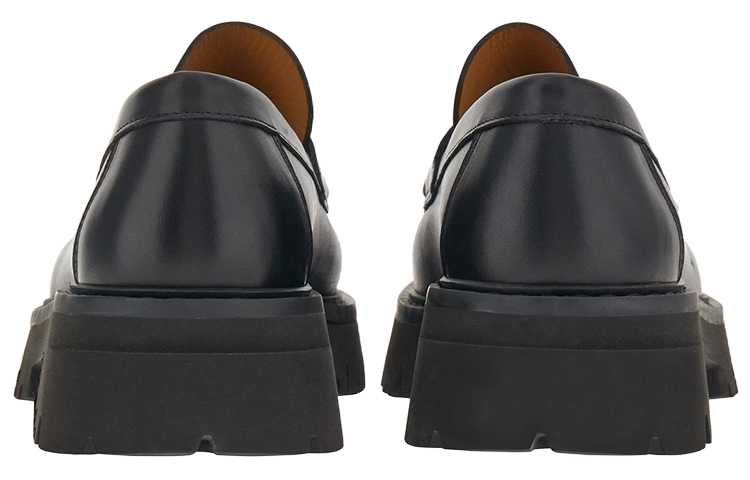 FERRAGAMO Logo-embossed Chunky Leather Loafers