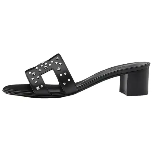 HERMES Oasis Slide Slippers Women's Black