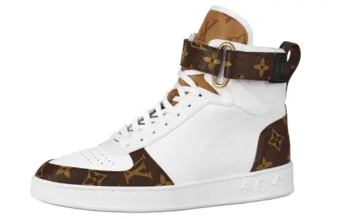 LOUIS VUITTON Lv Boombox High Top Sneakers White Women's