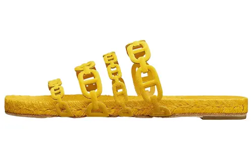 HERMES Ancone Antibacterial Slide Slippers Women's Bright Yellow