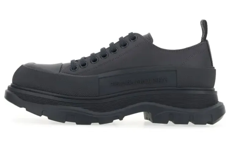 Alexander McQueen Tread Slick Low Top Sneakers 'Dark Brown Black'