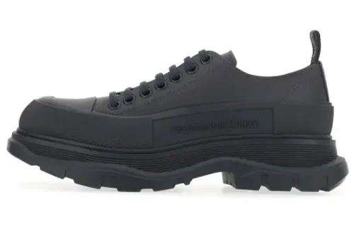 Alexander McQueen Tread Slick Low Top Sneakers 'Dark Brown Black'