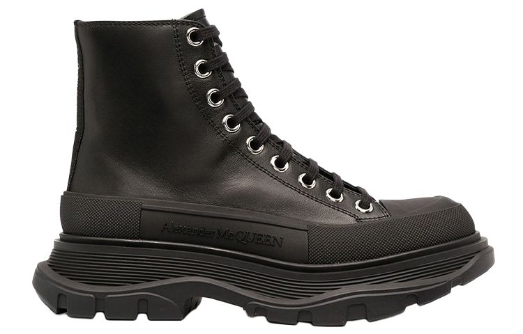 Женские ботинки Alexander McQueen Tread Slick (черные) — фото 2
