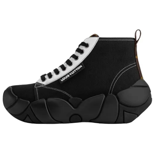 LOUIS VUITTON Bubble Ankle Boots Women's Black