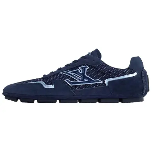 LOUIS VUITTON Rally Low top Thin Sole Shoes, Casual Shoes Men's Blue