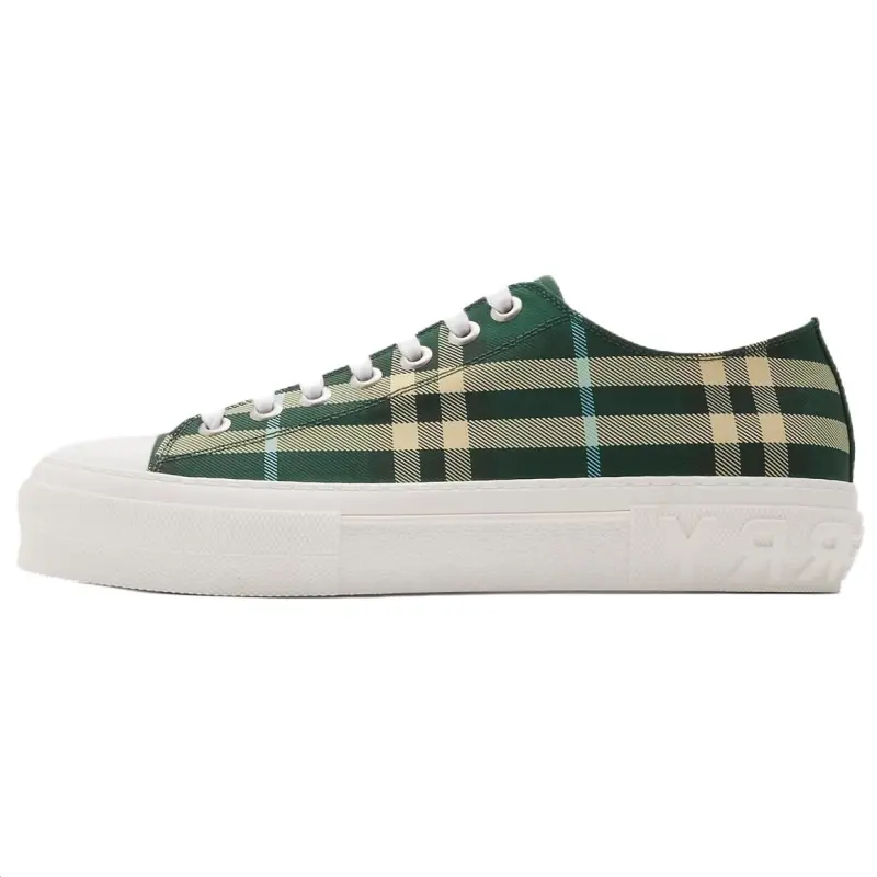 Burberry Low top Skateboard Shoes Men's Green