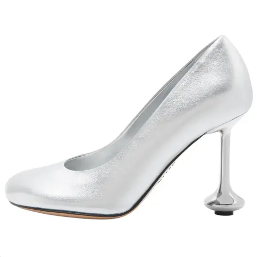 LOEWE Toy Irregular Heel High Heels 9cm Women's Silver