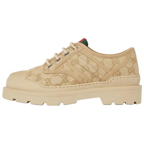 GUCCI Canvas Shoes 1.5cm Women's Beige