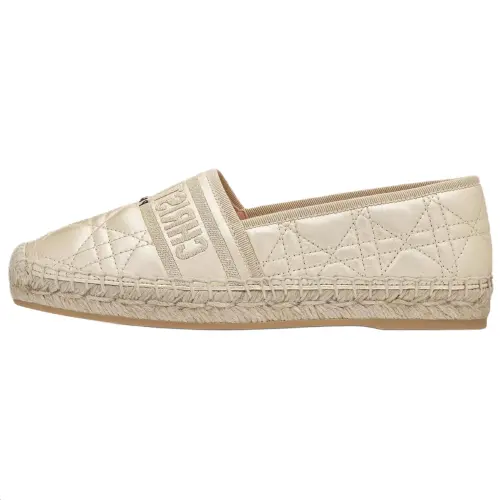 DIOR Granville Dior Or Sheepskin Espadrilles Women's Gold