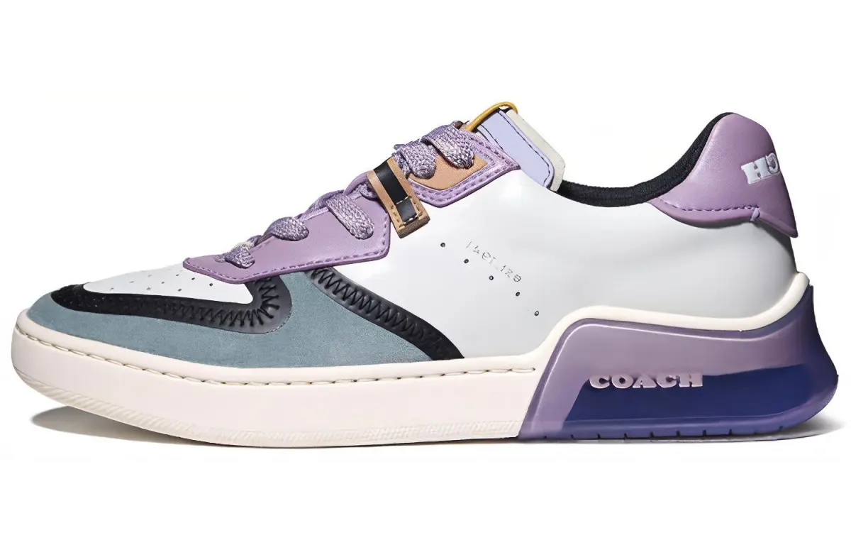 COACH CitySole Court Low top Stylish Skateboarding Shoes Women's Purple