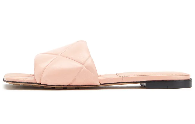 Bottega Veneta Lido Slide Slippers Women's Peach Pink