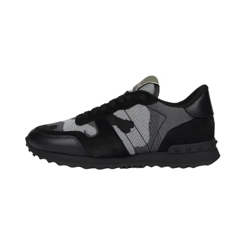 Valentino Garavani Rockrunner Camouflage Printed Lace-Up Sneakers