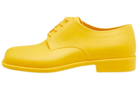 Maison Margiela Tabi Leather Casual Shoes Women's Yellow