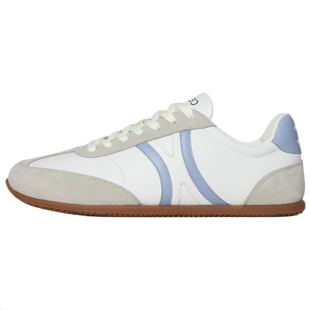 CELINE Triomphe Jogger Cow Leather Low top Casual Shoes Women's White