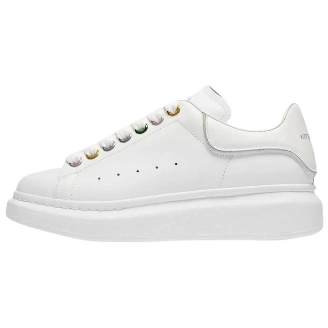 Alexander McQueen Oversized Sneakers 'White Metalic Eyelets' Women's