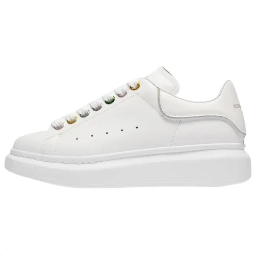Alexander McQueen Oversized Sneakers 'White Metalic Eyelets' Women's