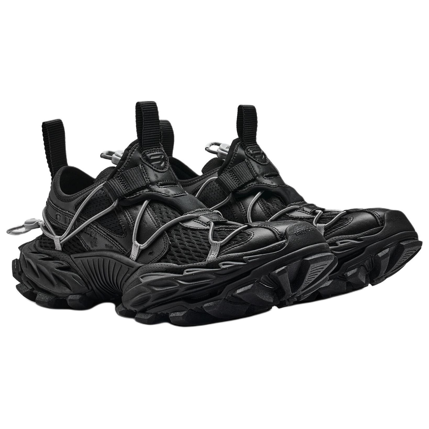 Balenciaga Hike Low top Chunky Sneakers Men's Black