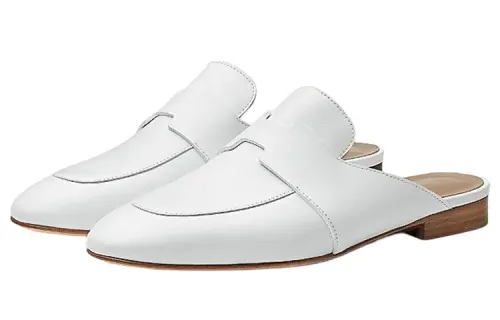 HERMES Catena Stylish Sandal Women's White