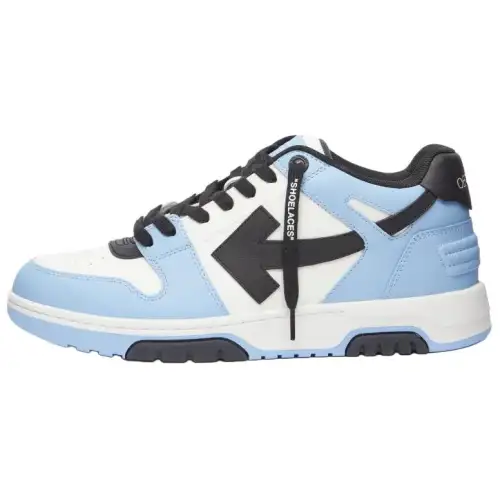 OFF WHITE Out Of Office Low Top Leather Sneaker 'Blue Black White'