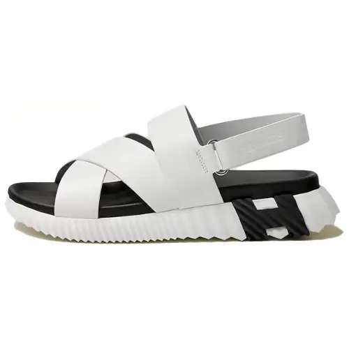 HERMES Electric Beach Sandals Men's White Black